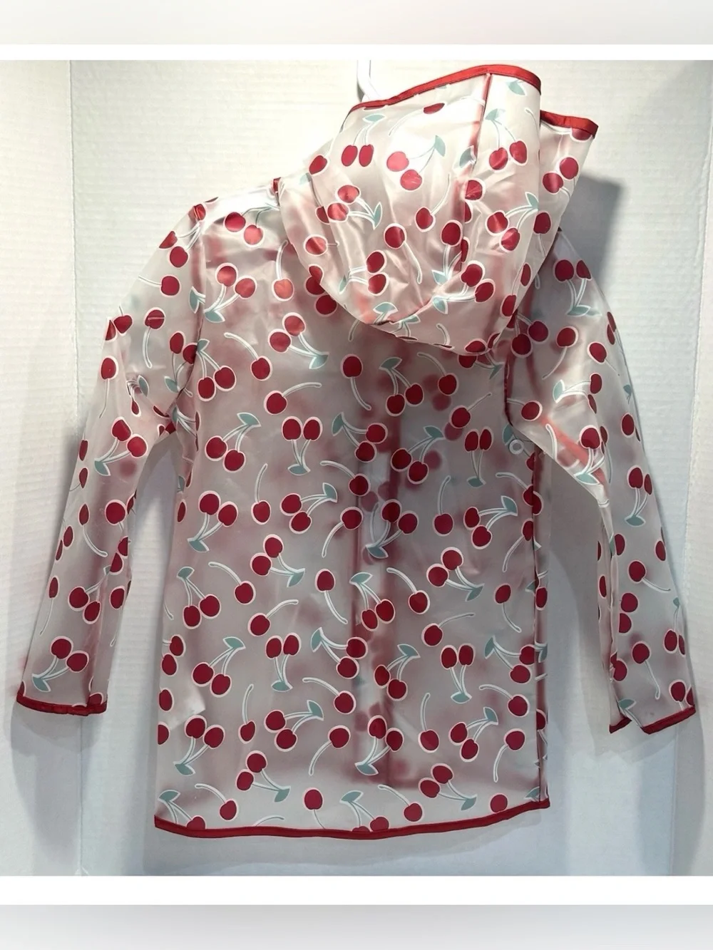 Hunter Kids Clear Cherry Raincoat Jacket Red/White 3 Piece Set - Size 3T